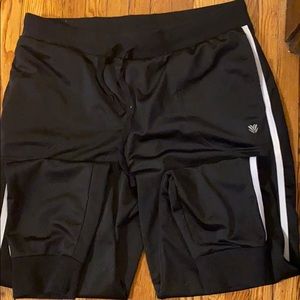 Adidas inspired black joggers.